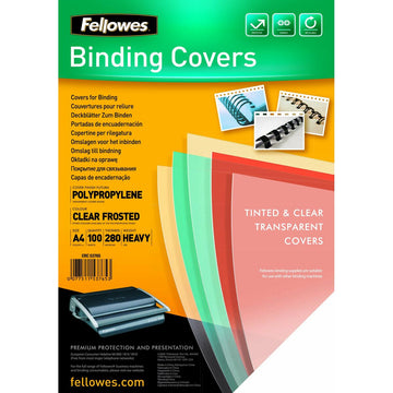 Buchbinderhüllen Fellowes Futura Durchsichtig A4 Kunststoff (100 Stück)