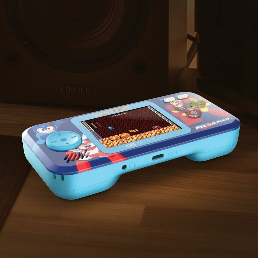 Tragbare Spielekonsole My Arcade Pocket Player PRO - Megaman Retro Games Blau