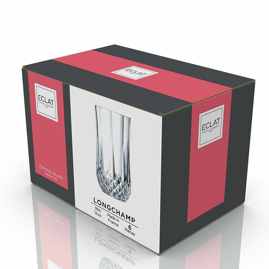 Kristallglas Cristal d’Arques Paris Longchamp Durchsichtig Glas (36 cl) (Pack 6x)