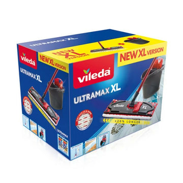 Schrubber Vileda Ultramax XL Box Schwarz Rot Mikrofaser