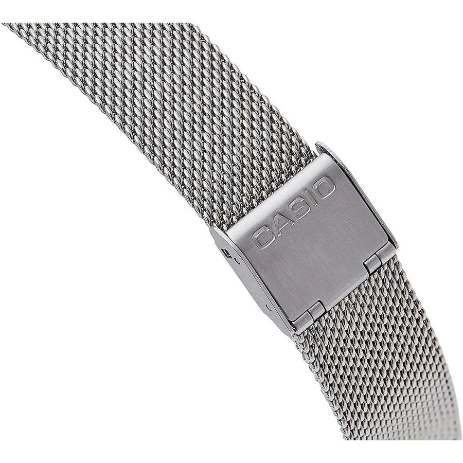 Unisex-Uhr Casio MQ-24M-1EDF Schwarz Silberfarben (Ø 35 mm)