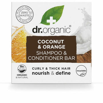 2 in 1 Shampoo und Conditioner Dr.Organic Coconut and Orange 75 g Solide