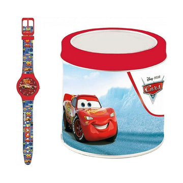 Uhr für Kleinkinder Cartoon CARS - TIN BOX ***SPECIAL OFFER*** (Ø 32 mm)