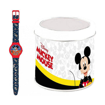 Uhr für Kleinkinder Cartoon MICKEY MOUSE - TIN BOX ***SPECIAL OFFER*** (Ø 32 mm)