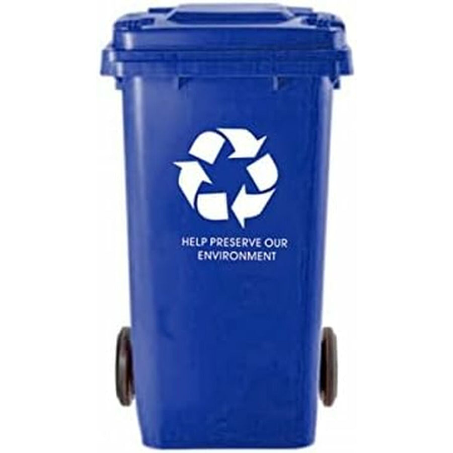 Abfallbehälter mit Rädern Q-Connect KF04240 Blau Kunststoff 100 L