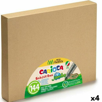 Marker-Set Carioca Schoolbox Bunt (4 Stück)