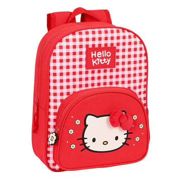 Kinderrucksack Hello Kitty Spring Rot (26 x 34 x 11 cm)