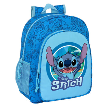 Schulrucksack Stitch Blau 32 X 38 X 12 cm