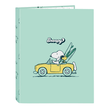 Ringbuch Snoopy Groovy grün A4 26.5 x 33 x 4 cm