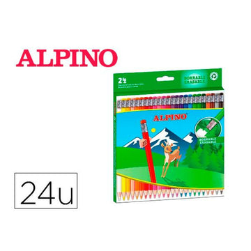 Buntstifte Alpino AL013658 Bunt Abwischbar 24 Stücke (24 Stücke)