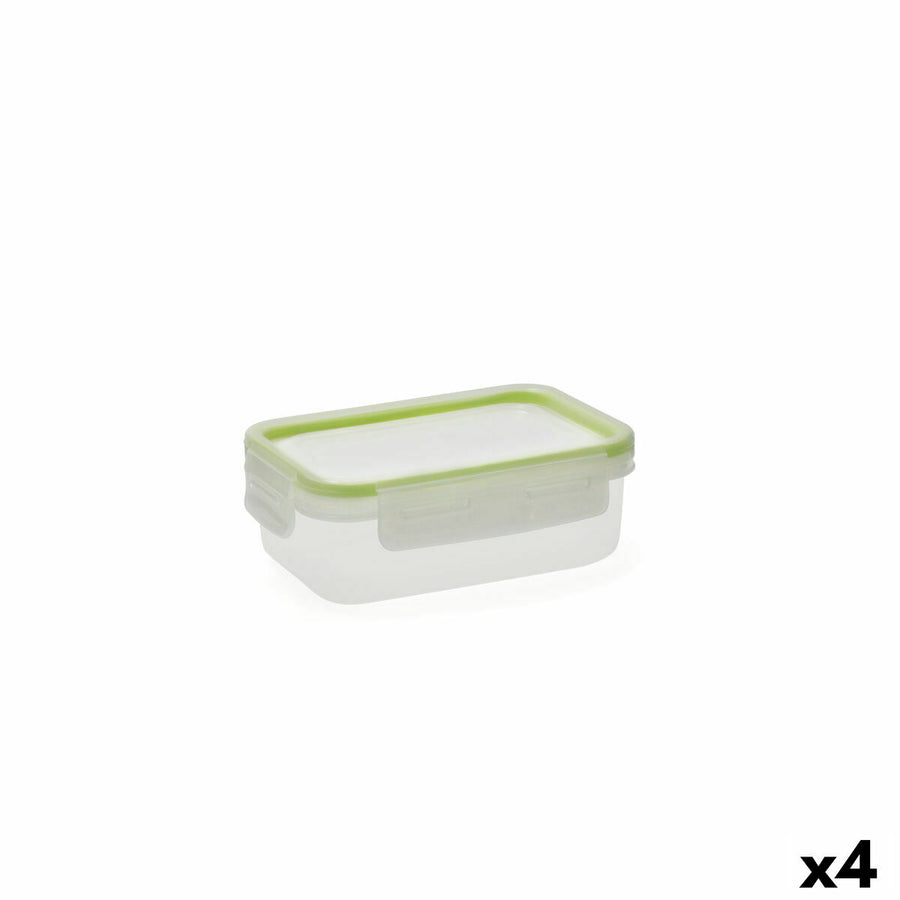 Lunchbox Quid Greenery 475 ml Durchsichtig Kunststoff (4 Stück) (Pack 4x)