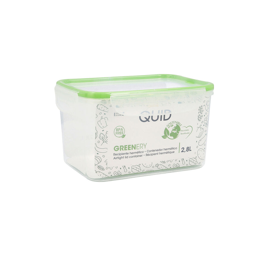Lunchbox Quid Greenery 2,8 L Durchsichtig Kunststoff (4 Stück) (Pack 4x)