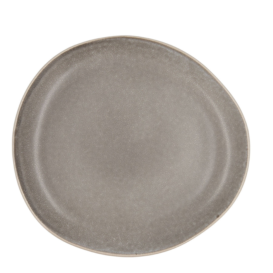 Flacher Teller Bidasoa Gio gelegentlich Grau aus Keramik 26,5 cm (4 Stück)