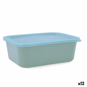 Rechteckige Lunchbox mit Deckel Quid Inspira 1,34 L grün Kunststoff (12 Stück)