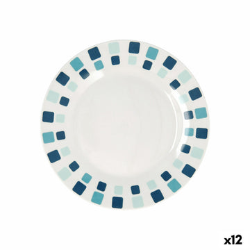 Dessertteller Quid Simetric Blau aus Keramik 19 cm (12 Stück)