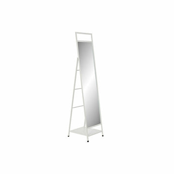 Standspiegel DKD Home Decor Weiß Metall Spiegel rechteckig 30 x 40 cm 39 x 40 x 160 cm