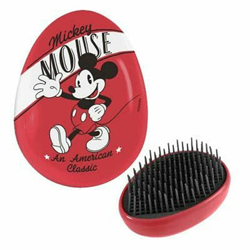 Knotenlösende Haarbürste Disney   Rot Mickey Mouse 7 x 9 x 4 cm