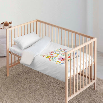 Bettbezug für Babybett Peppa Pig Together 100 x 120 cm