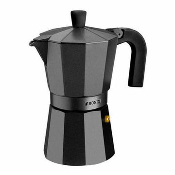 Italienische Kaffeemaschine Monix Braisogona_M640006 Schwarz Aluminium 6 Tassen