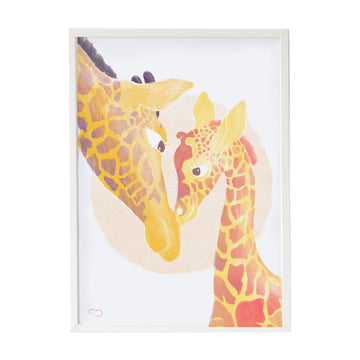 Bild Crochetts Bunt Holz MDF 33 x 43 x 2 cm Giraffe