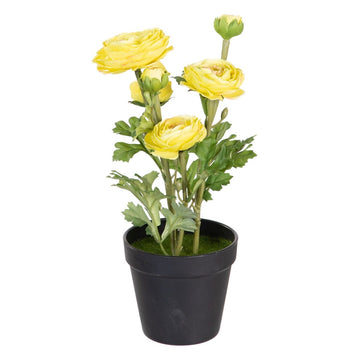 Dekorationspflanze Polyester Polyäthylen Eisen Blume 12,5 x 12,5 x 37 cm