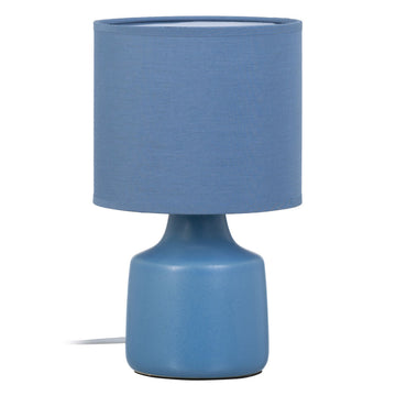 Tischlampe Blau aus Keramik 40 W 220-240 V 16 x 16 x 27 cm