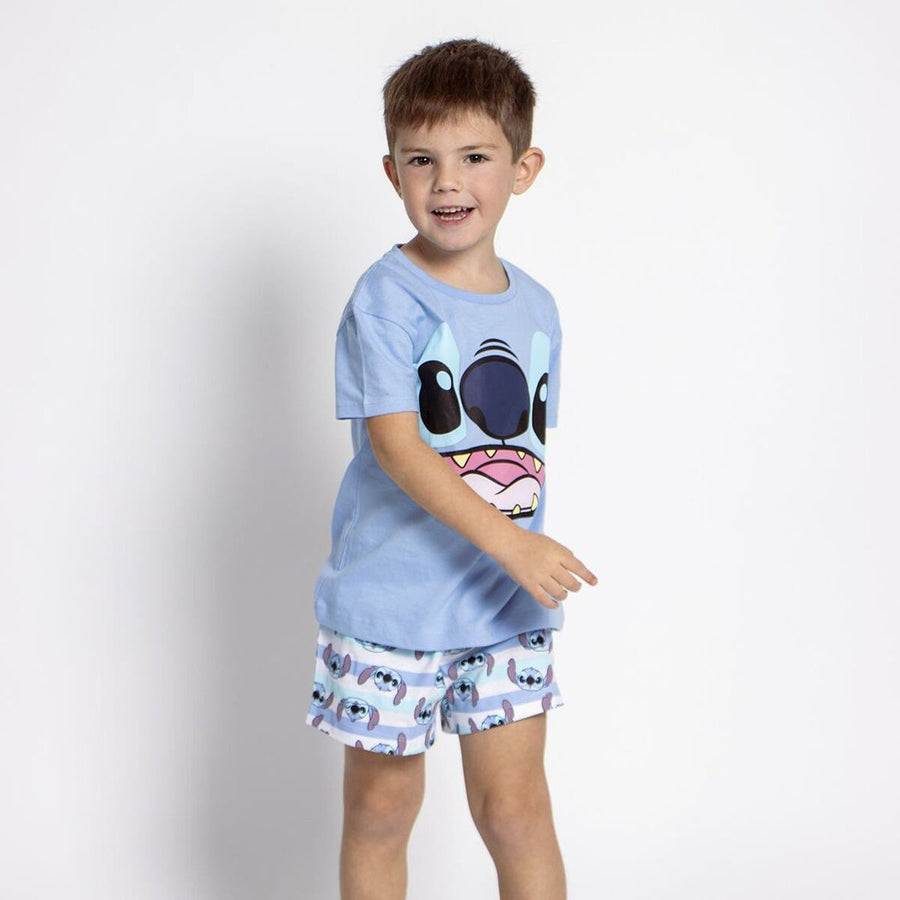 Schlafanzug Für Kinder Stitch Blau