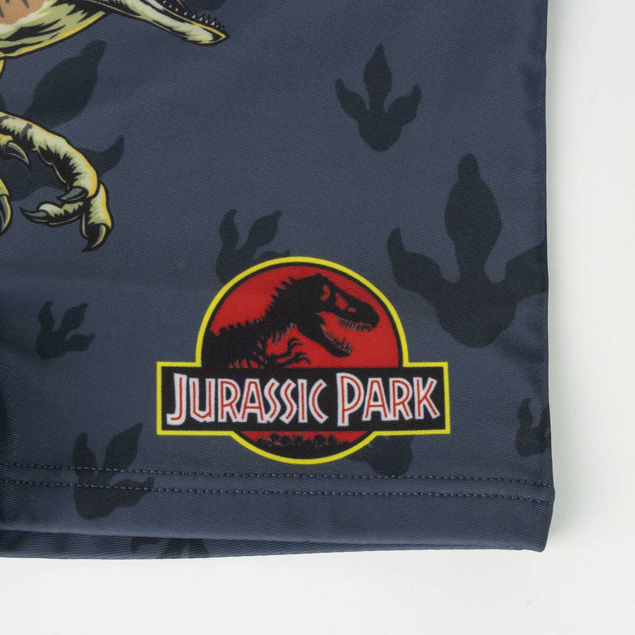 Jungen-Badeshorts Jurassic Park Dunkelgrau