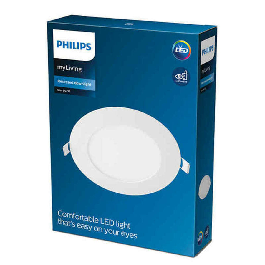 Deckenlampe Philips Downlight Slim 22, 5 x 2 cm Aluminium Weiß 20 W (4000 K)