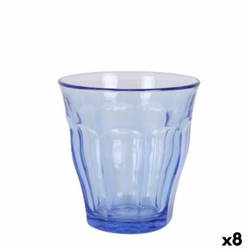 Gläserset Duralex Picardie Blau 6 Stücke 220 ml (8 Stück)