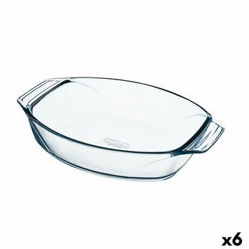 Ofenschüssel Pyrex Irresistible Oval Durchsichtig Glas 35,1 x 24,1 x 6,9 cm (6 Stück)