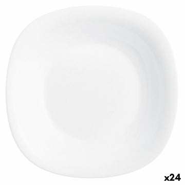 Suppenteller Luminarc Carine Weiß Glas (Ø 23,5 cm) (24 Stück)