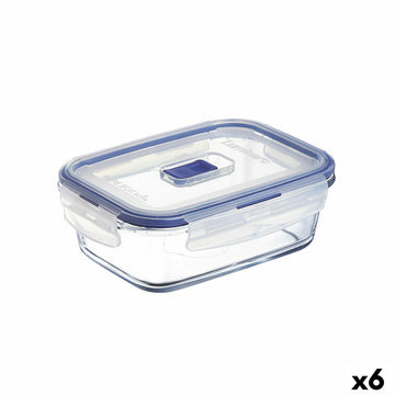 Lunchbox hermetisch Luminarc Pure Box Active 16 x 11 cm 820 ml zweifarbig Glas (6 Stück)