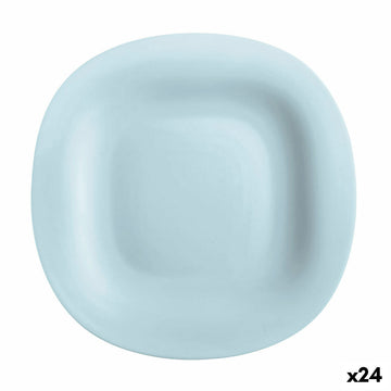 Flacher Teller Luminarc Carine Paradise Blau Glas 27 cm (24 Stück)