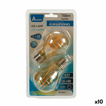 LED-Lampe Grundig 8 W 2300 K E27 Bernstein 700 lm (10 Stück) (6 x 10 x 6 cm)
