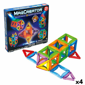 Konstruktionsspiel Cra-Z-Art Magcreator 31 Stücke (4 Stück)