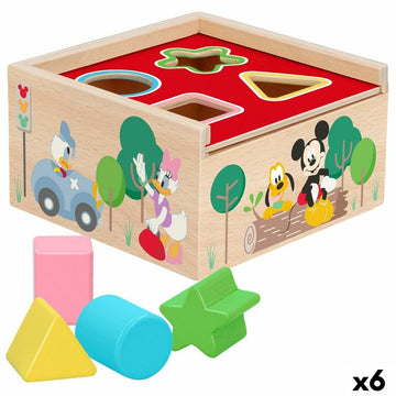 Kinder Puzzle aus Holz Disney 5 Stücke 13,5 x 7,5 x 13 cm (6 Stück)