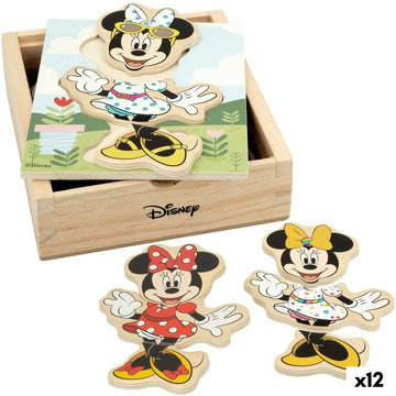 Kinder Puzzle aus Holz Disney + 2 Jahre 19 Stücke (12 Stück)