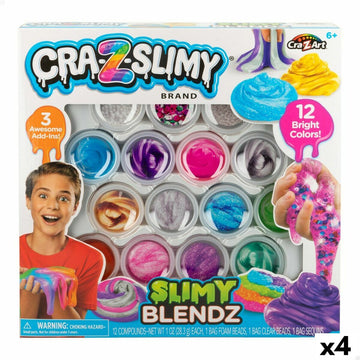 Knetspiel Cra-Z-Art Slimy Blendz (4 Stück) Slime