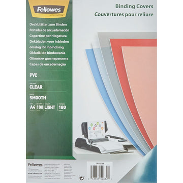 Buchbinderhüllen Fellowes 5375901 100 Stück Durchsichtig A4 PVC