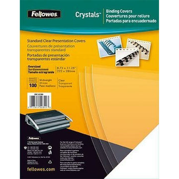 Buchbinderhüllen Fellowes Crystals Durchsichtig A4 PVC (100 Stück)