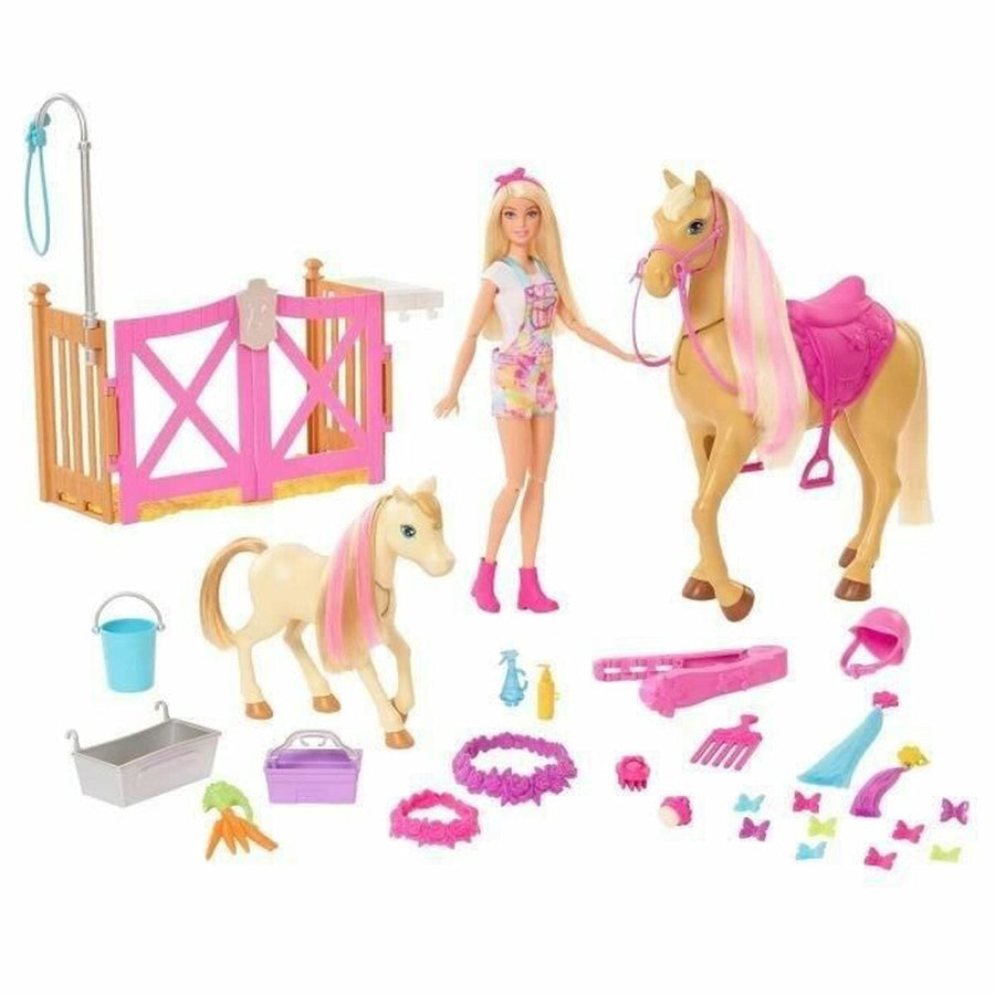 Spielzeug-Set Barbie Toilettage des Chevaux Kunststoff