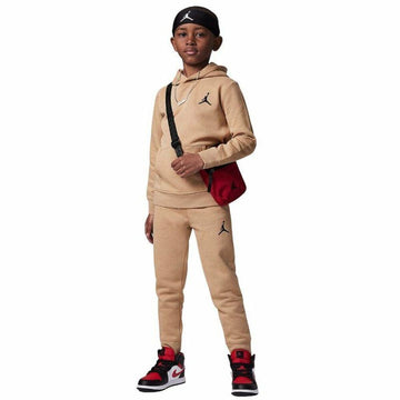 Kinder-Trainingsanzug Jordan Essentials Flc Po Braun