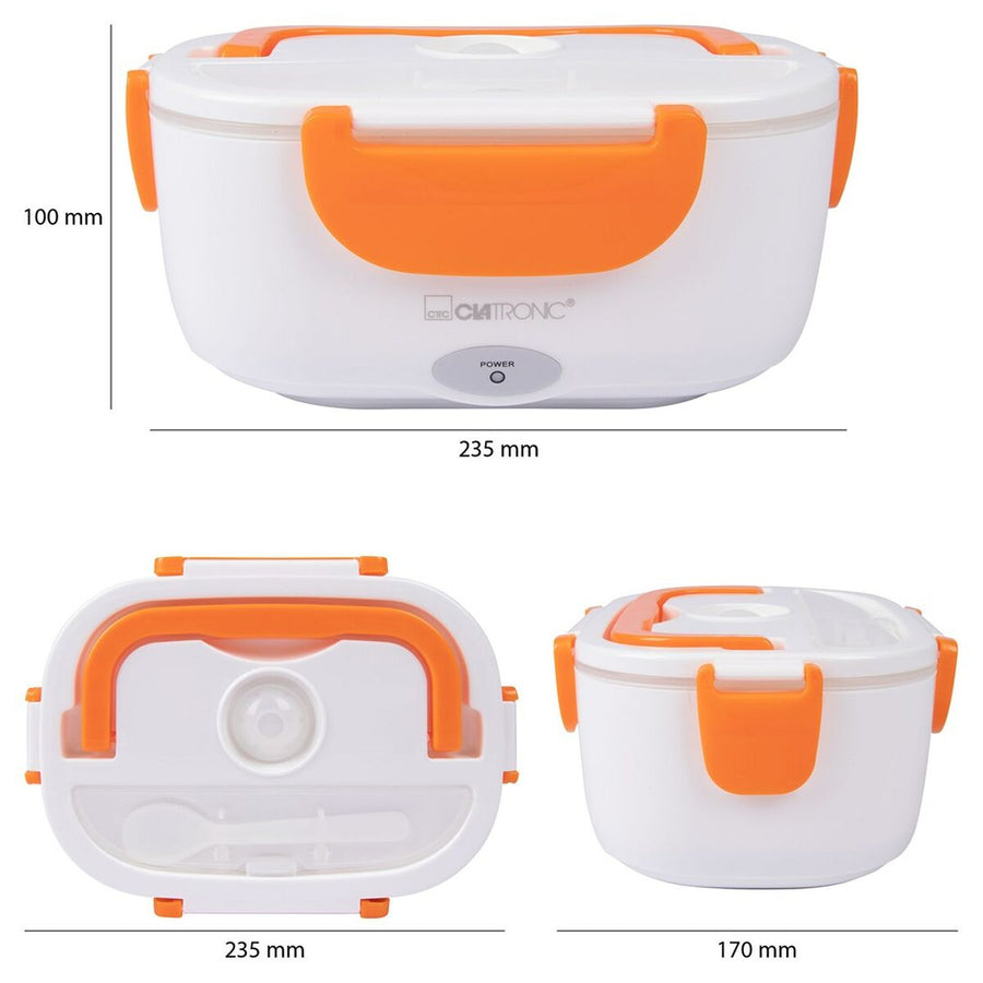 Lunchbox Clatronic LB 3719 Orange Weiß/Orange Kunststoff rechteckig 1,7 L
