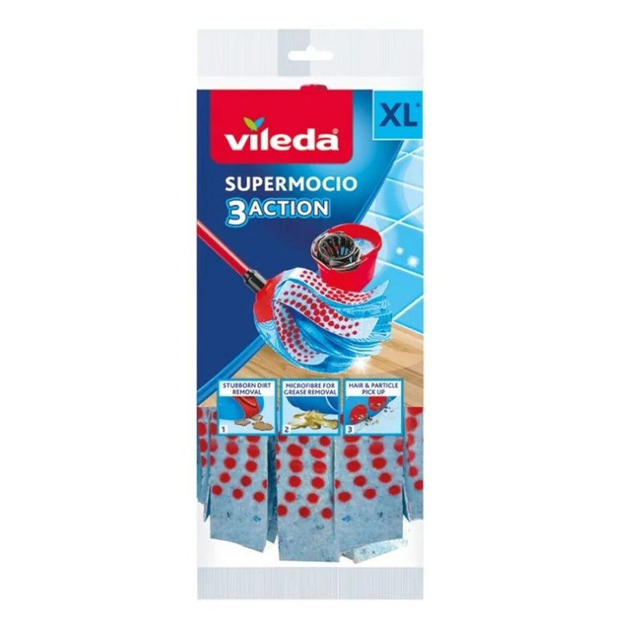 Schrubber Vileda 3Action Velour XL Blau Rot