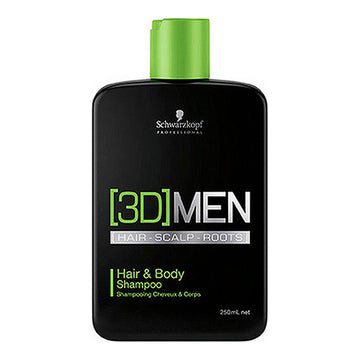 Shampoo 3D Men Hair and Body Schwarzkopf