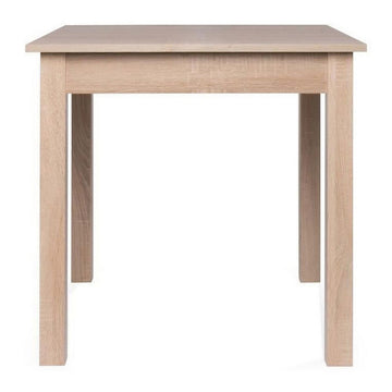 Asuziehbarer Tisch Coburg Braun natürlich Eg ABS Melamine 80-120 x 80 x 76,5 cm