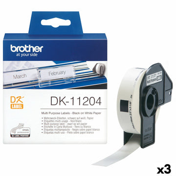 Etikettenrolle Brother DK-11204 17 x 54 mm (3 Stück)