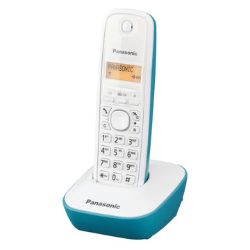 Kabelloses Telefon Panasonic Corp. KX-TG1611SPC DECT Weiß türkis Bernstein
