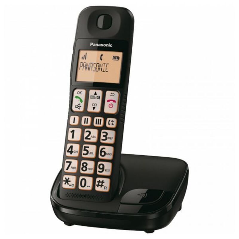 Kabelloses Telefon Panasonic KX-TGE310SPB Schwarz